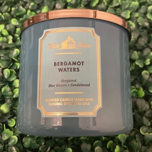 Bath & Body Works - White Barn - Bergamot Waters 3-wick candle